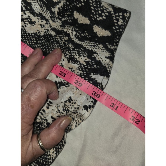 Calvin Klein Snakeskin Button Up Blouse. Lagonlook, Cottagecore,‎ Academia, Y2K, - Picture 6 of 10